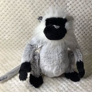 GANZ Webkinz HM226 Grey Langur 8 inch Plush Stuffed Animal Toy Monkey